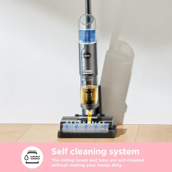 Eureka Comfee Wet Dry Vacuum Cleaner And Mop With Self Cleaning, 3 In 1 Powerful Vacuum Mop, Wash And Dry With 2 Water Tank For Multi-Surfaces, Hard Floors, 1 Year Warranty