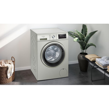 Siemens IQ300 8KG Front Load Fully Automatic Washing Machine, 1400 RPM, German Engineering, Silver, 1 Year Warranty