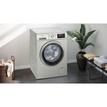 Siemens IQ300 8KG Front Load Fully Automatic Washing Machine, 1400 RPM, German Engineering, Silver, 1 Year Warranty