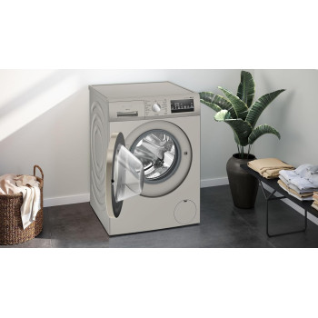 Siemens IQ300 8KG Front Load Fully Automatic Washing Machine, 1400 RPM, German Engineering, Silver, 1 Year Warranty