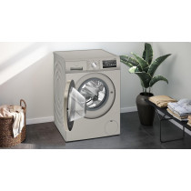 Siemens IQ300 8KG Front Load Fully Automatic Washing Machine, 1400 RPM, German Engineering, Silver, 1 Year Warranty