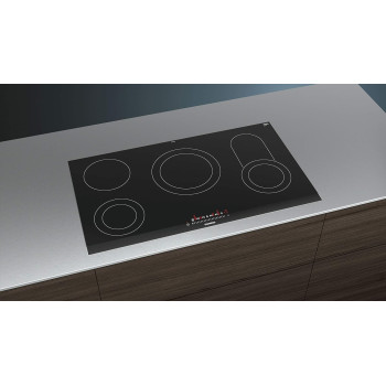 Siemens 90 Cm Built In Electric Hob, Made In Germany, Black, ET975FKB1Q, 1 Year Warranty