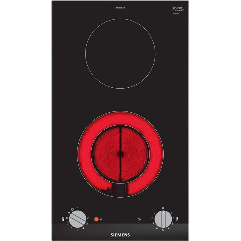 Siemens 30 Cm Built In Domino Electric Hob, German Engineering, Black, ET375CFA1M, 1 Year Warranty