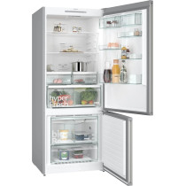 Siemens IQ300, 530 Litres Bottom Mount Freestanding Refrigerator, German Engineering, Silver, KG55NVl21M, 1 Year Warranty