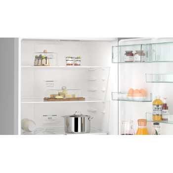 Siemens IQ300, 530 Litres Bottom Mount Freestanding Refrigerator, German Engineering, Silver, KG55NVl21M, 1 Year Warranty
