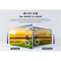 TCL 43 Inch Ultra HD Smart TV, Dual Core, Smart HDR, 4K TV, Netflix, YouTube, Dual Core Processor, Google TV - 43P61B