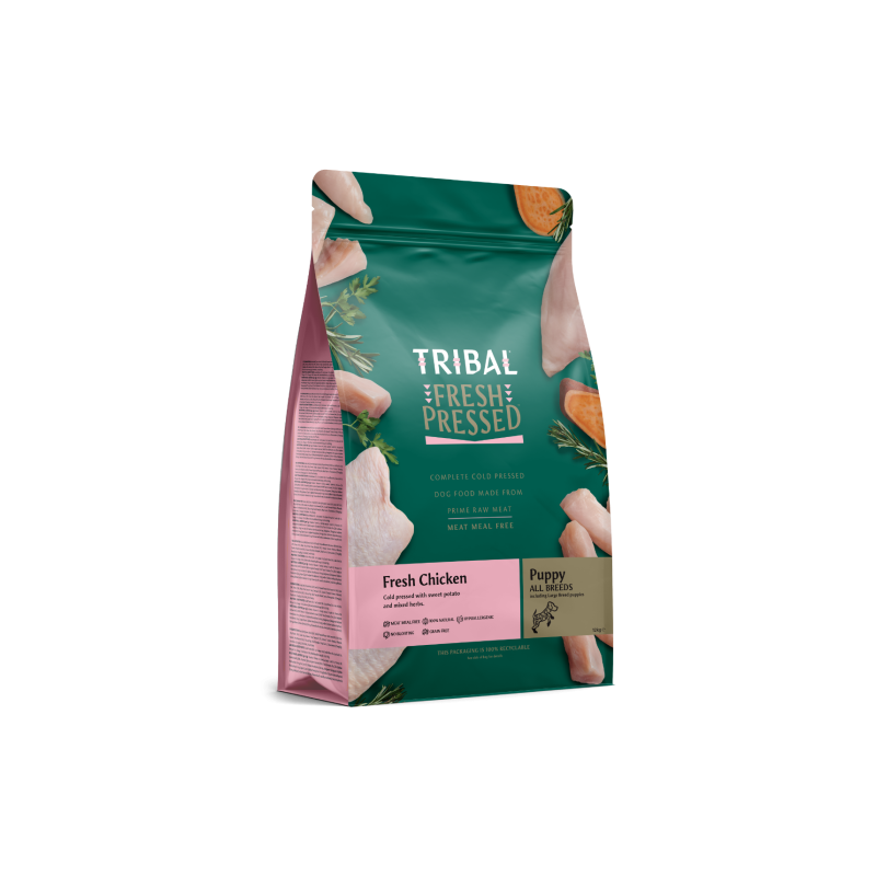 Tribal Fresh Pressed 2.5kg Complete Fresh Chicken Puppy Dry Dog Food