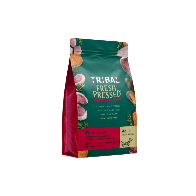 Tribal Fresh Pressed 1.5kg Complete Fresh Duck Adult Small Breed Dry Dog Food
