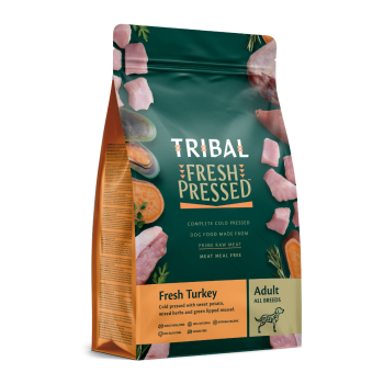 Tribal Fresh Pressed 12kg Complete Fresh Turkey Adult Dry Dog Food