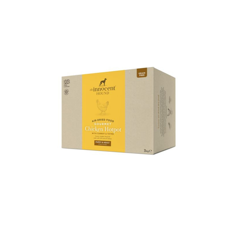 The Innocent Hound 3kg Air-Dried Gourmet Chicken Hotpot with Carrot & Thyme Puppy & Adult Dry Dog Food