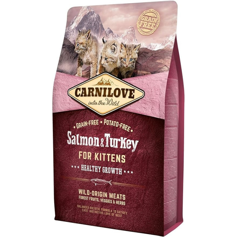 Carnilove Salmon And Turkey For Kittens, 2kg
