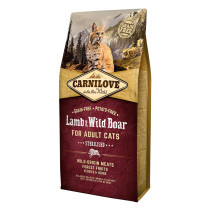 Carnilove Lamb And Wild Boar For Adult Cats, 6kg