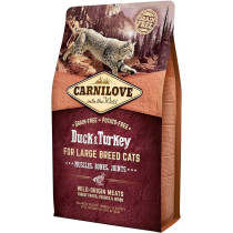 Carnilove Duck And Turkey For Large Breed Adult Cats, 2kg