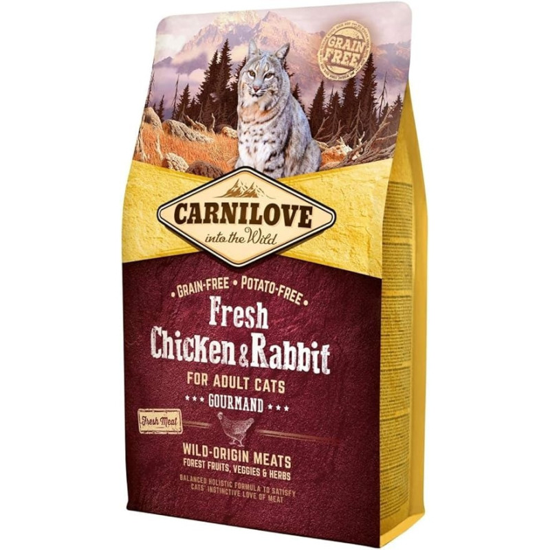 Carnilove Fresh Chicken And Rabbit For Adult Cats, 2kg