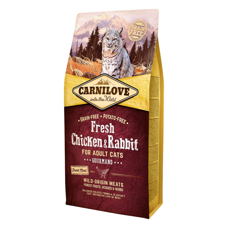 Carnilove Fresh Chicken And Rabbit For Adult Cats, 6kg