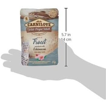Carnilove  24pcs x 85g Trout Enriched With Echinacea For Adult Cats (Wet Food Pouches)
