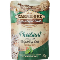 Carnilove 24pcs x 85g Pheasant Enriched With Raspberry Leaves For Adult Cats (Wet Food Pouches)
