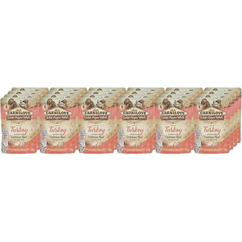 Carnilove Turkey Enriched With Valerian Root For Adult Cats (Wet Food Pouches) 24 x 85g