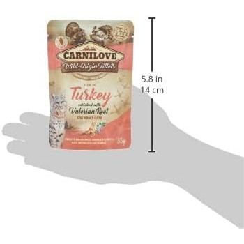 Carnilove Turkey Enriched With Valerian Root For Adult Cats (Wet Food Pouches) 24 x 85g