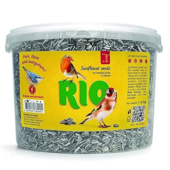 RIO Sunflower Seeds For Bird Food Natural Dry, 2kg