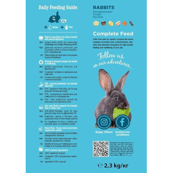 Little One Food For Rabbits Pet Food, 2.3kg