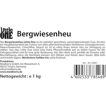 Little One Mountain Hay Grass Food, 1kg