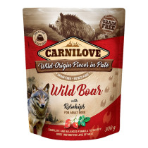 Carnilove Wild Boar With Rosehip For Adult Dogs (Wet Food Pouches) 12 x 300g