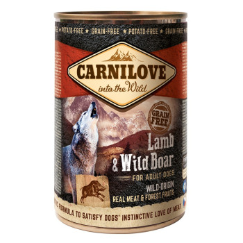Carnilove Lamb And Wild Boar For Adult Dogs (Wet Food Cans) 400g x 6