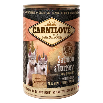 Carnilove Salmon And Turkey For Puppies (Wet Food Cans) 400g x 6 pcs
