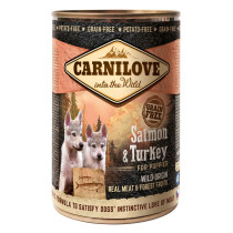 Carnilove Salmon And Turkey For Puppies (Wet Food Cans) 400g x 6 pcs