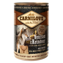 Carnilove Venison And Reindeer For Adult Dogs (Wet Food Cans) 400g x 6 pcs