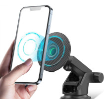 Green Lion 15W Magnetic Wireless Car Charger and Car Mount, Multicolor