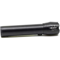 Green Lion 2 in 1 Adjustable Torch 3W LED 130lm 1200mAh, Black