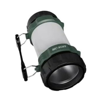 Green Lion 2 in 1 Camping Flash Light 3000mAh 500lm, 200 M Light Distance, IP44 Waterproof, 3-6H Run Time, Green and Silver Color