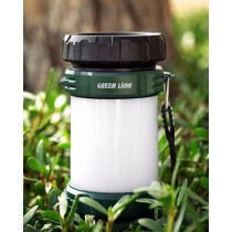 Green Lion 2 in 1 Camping Flash Light 3000mAh 500lm, 200 M Light Distance, IP44 Waterproof, 3-6H Run Time, Green and Silver Color