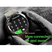 Green Lion Adventure Smart Watch, 10 Days Standby Time, Call/Social Notifications, Bluetooth Connectivity, Waterproof, Wireless Charging, Voice Assistant, Health Tracking, Orange