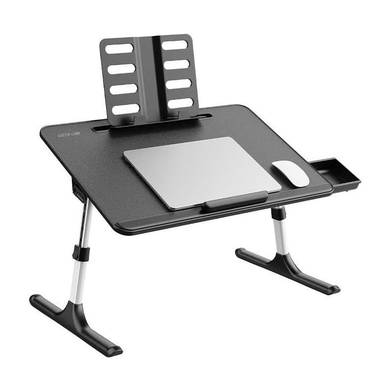 Green Lion Multifunctional Bed Table 60X40cm, Black