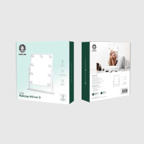Green Lion Brightening 9 Led Makeup Mirror, White