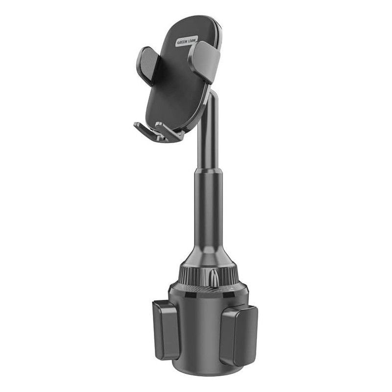 Green Lion Car Mount, 360 Degree Rotation, Adjustable Stand, Expandable Base, Universal Compatibility, Black