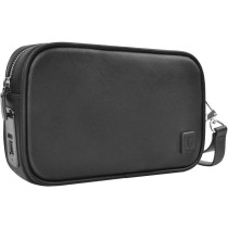 Green Lion Smart Security Pouch With Biometric Fingerprint Unlock, Smart Security Anti Theft Protection, Water Resistant With Hand Strap Elegant 24 14 6 CM, Black