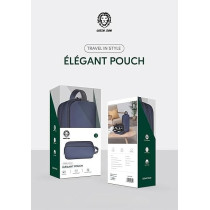 Green Lion Elegant Pouch, Dark Blue
