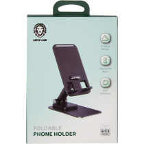 Green Lion Foldable Phone Holder, Black