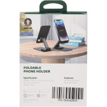 Green Lion Foldable Phone Holder, Black