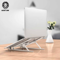 Green Lion Folding Laptop Stand 7 Level Adjustments, White