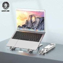 Green Lion Folding Laptop Stand 7 Level Adjustments, White