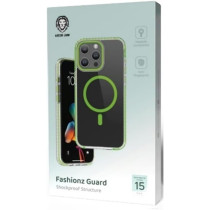 Green Lion for iPhone 15 Pro Case Compatible with MagSafe Fashionz Guard Case Anti-Scratch Drop Resistant Shockproof Full Slim Bumper Protection Back Cover for iPhone 15 Pro 6.1, Green