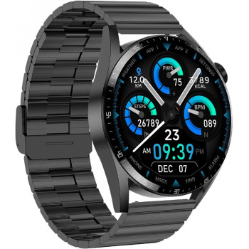 Green Lion G Master Smart Watch, Black, Stainless Steel