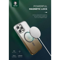 Green Lion for iPhone 15 Pro Case Gradient Case Compatible with MagSafe Anti-Scratch Drop Resistant Protective Shockproof Full Bumper Protection Back Cover for iPhone 15 Pro 6.1, Brown and Blue