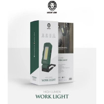 Green Lion High Lumen Work Light 1200mAh 400lm With Hook, 80m Lighting Distance, 2H Run time, Green