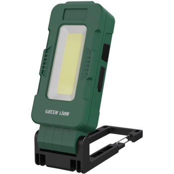 Green Lion High Lumen Work Light 1200mAh 400lm With Hook, 80m Lighting Distance, 2H Run time, Green